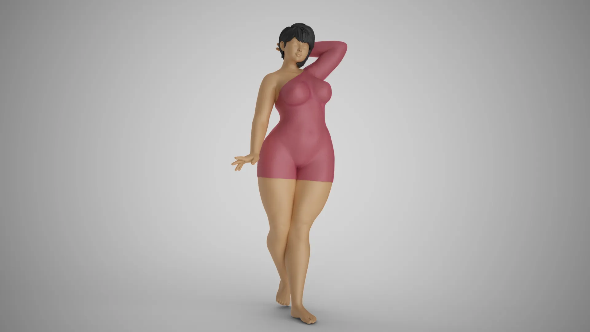 Cosmopolitan Girl 4 3D Print Model .c4d .max .obj .3ds .fbx .stl .blend 