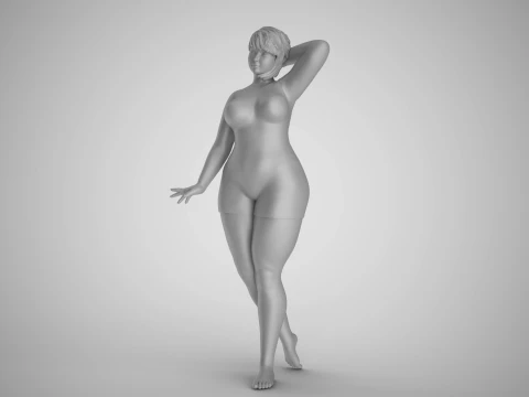 Cosmopolitan Girl 4 3D Print Model