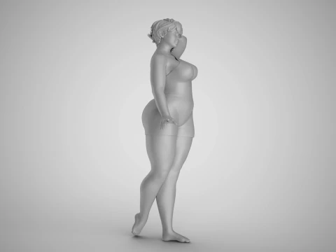 Cosmopolitan Girl 4 3D Print Model