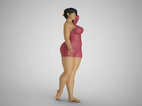 Cosmopolitan Girl 4 3D Print Model