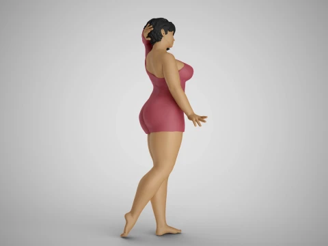 Cosmopolitan Girl 4 3D Print Model