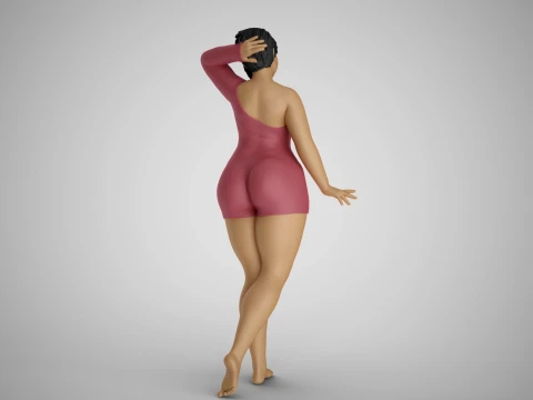 Cosmopolitan Girl 4 3D Print Model