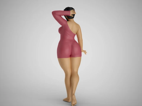 Cosmopolitan Girl 4 3D Print Model