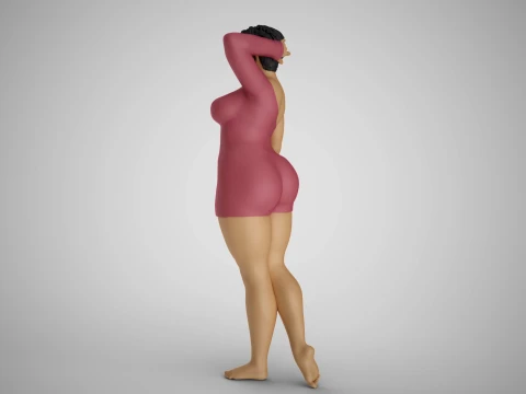 Cosmopolitan Girl 4 3D Print Model
