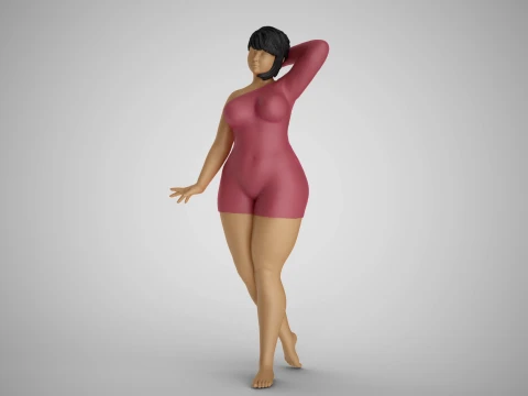 Cosmopolitan Girl 4 3D Print Model