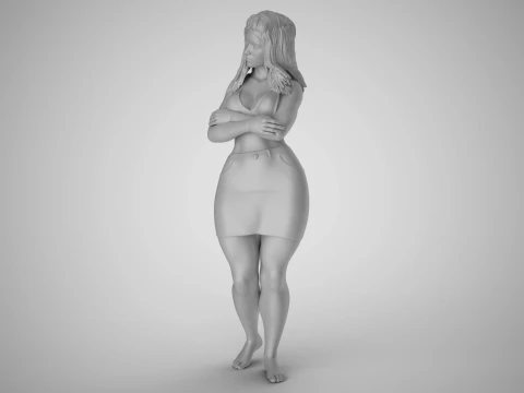 Cosmopolitan Girl 5 3D Print Model