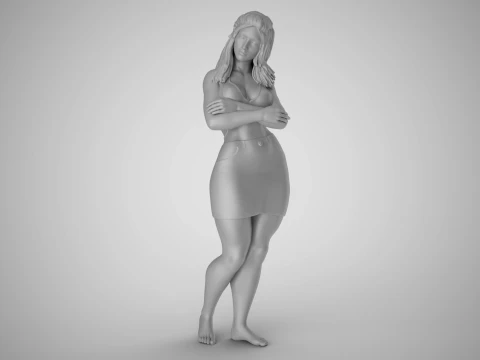 Cosmopolitan Girl 5 3D Print Model