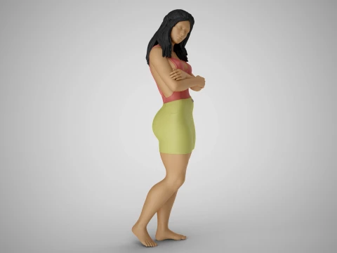 Cosmopolitan Girl 5 3D Print Model