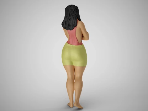 Cosmopolitan Girl 5 3D Print Model