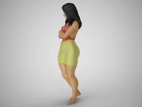 Cosmopolitan Girl 5 3D Print Model