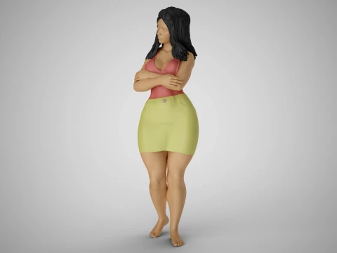 Cosmopolitan Girl 5 3D Print Model