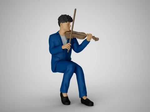 Virtuoze viool 3D printmodel