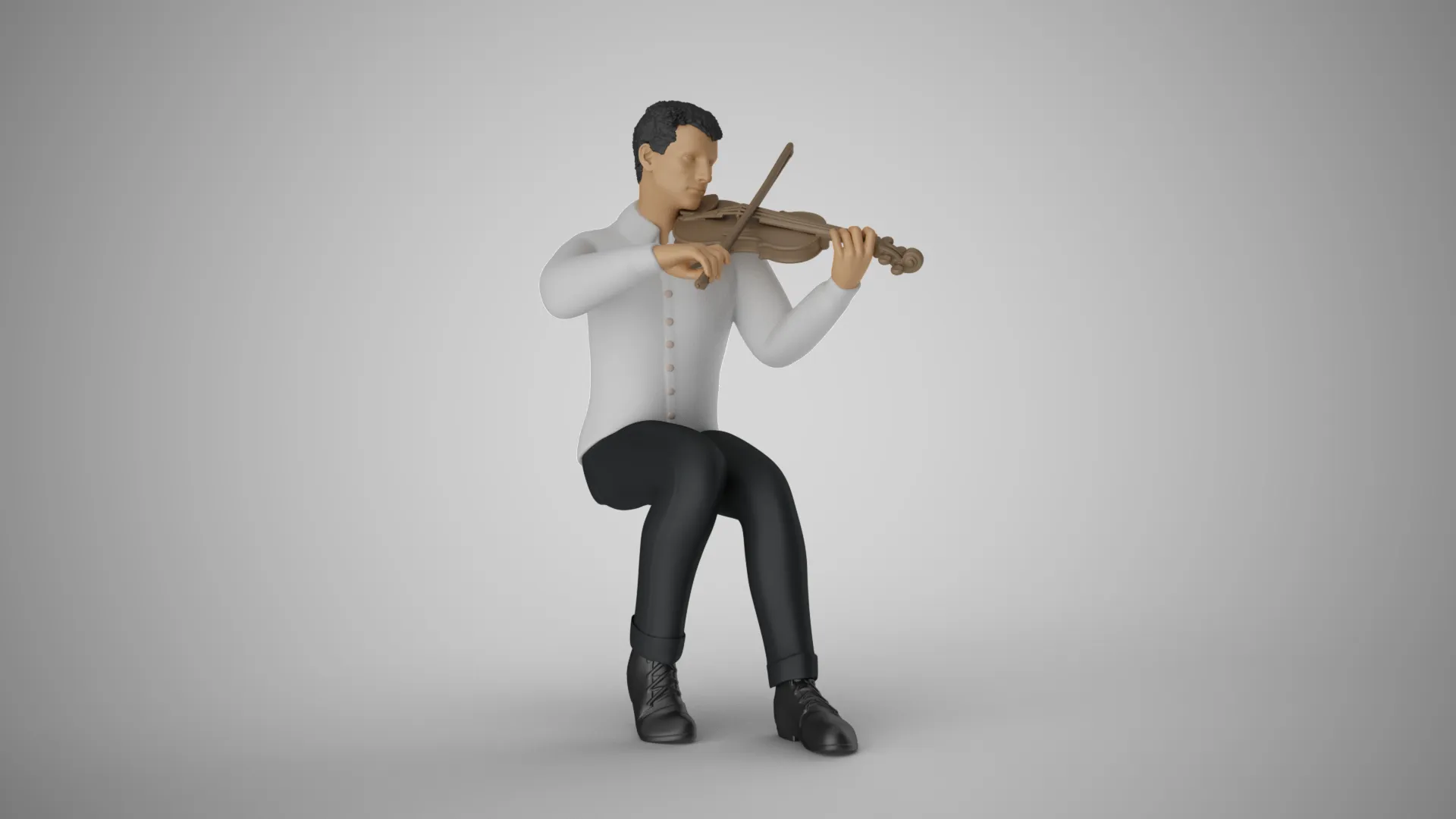 Virtuoso Violin 2 3D Print Model .c4d .max .obj .3ds .fbx .stl .blend 
