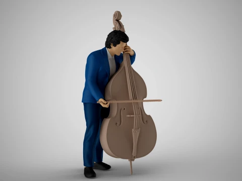 Male Bass Payer 3 3D Print Model