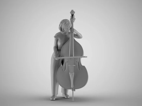 Female Bass Payer 3 3D Print Model