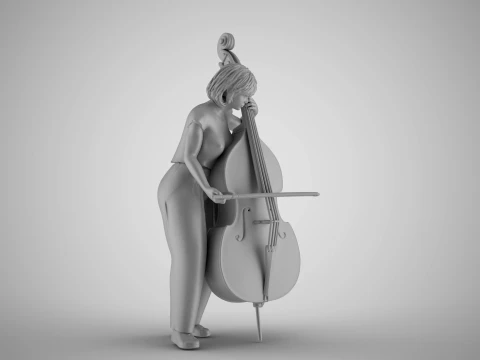 Female Bass Payer 3 3D Print Model