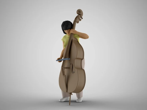 Female Bass Payer 3 3D Print Model