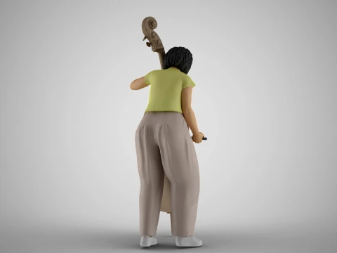 Female Bass Payer 3 3D Print Model