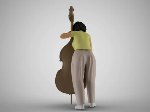 Female Bass Payer 3 3D Print Model
