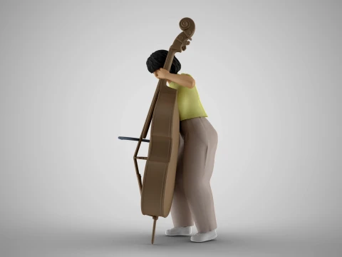 Female Bass Payer 3 3D Print Model