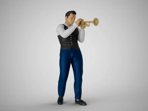 Trumpet Virtuoso 3D Print Model