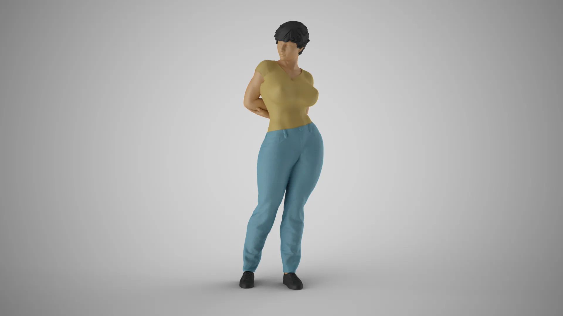 Cosmopolitan Girl 8 3D Print Model .c4d .max .obj .3ds .fbx .stl .blend 