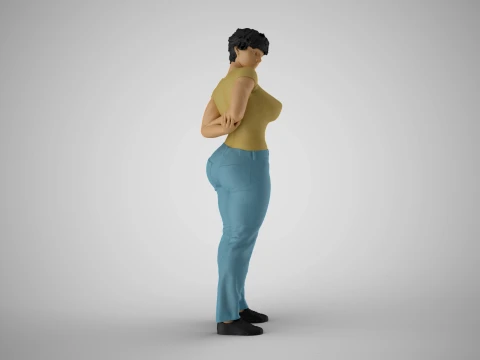 Cosmopolitan Girl 8 3D Print Model