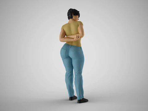 Cosmopolitan Girl 8 3D Print Model