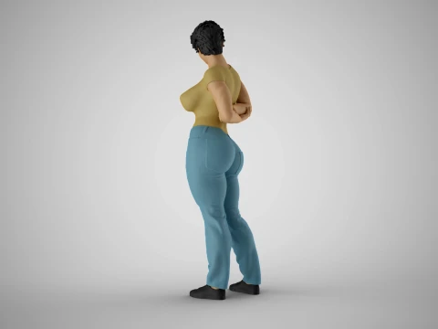 Cosmopolitan Girl 8 3D Print Model