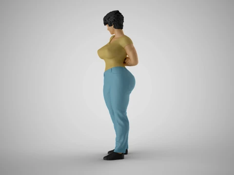 Cosmopolitan Girl 8 3D Print Model