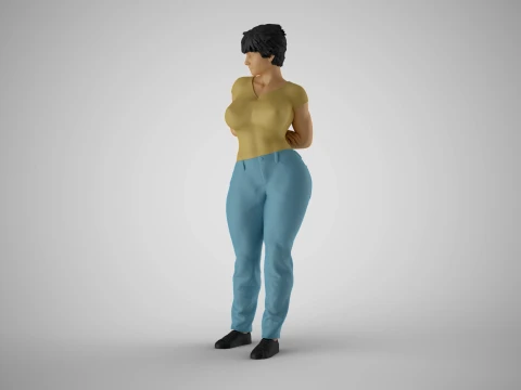 Cosmopolitan Girl 8 3D Print Model