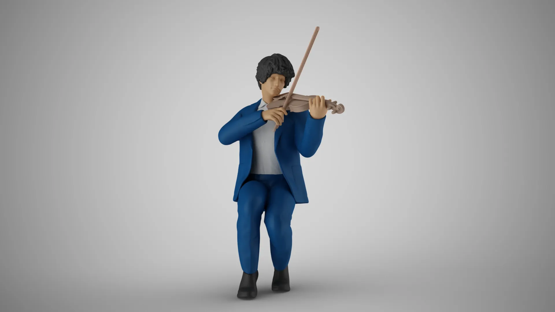 Virtuoso Violin 3 3D Print Model .c4d .max .obj .3ds .fbx .stl .blend 