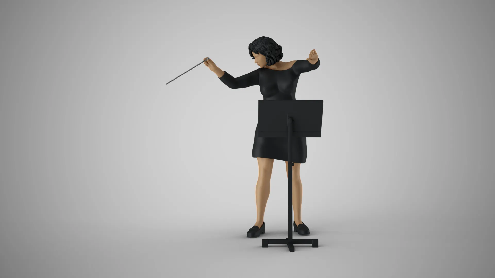 Female Maestro 3D Print Model .c4d .max .obj .3ds .fbx .stl .blend 