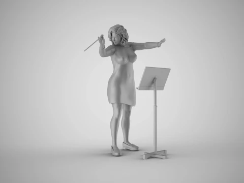 Female Maestro 3D Print Model
