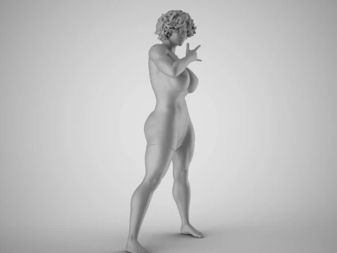 Confident Girl 3D Print Model