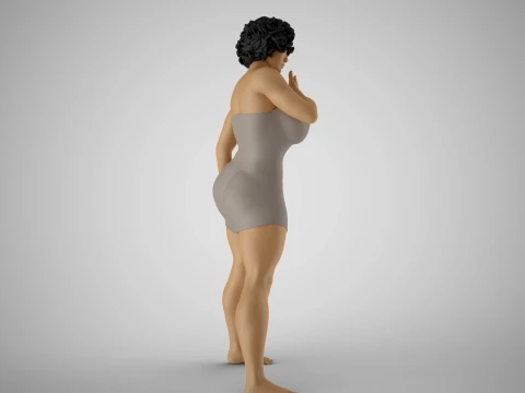 Confident Girl 3D Print Model