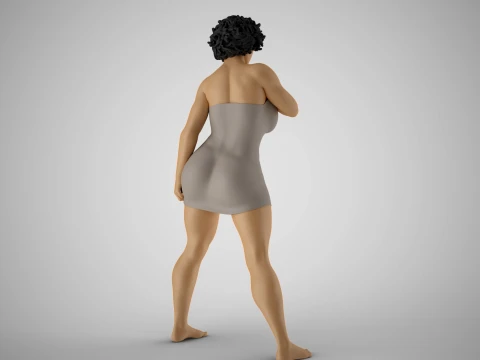 Confident Girl 3D Print Model