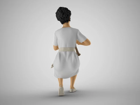 Woman Playing Clarinet 3D Print Model