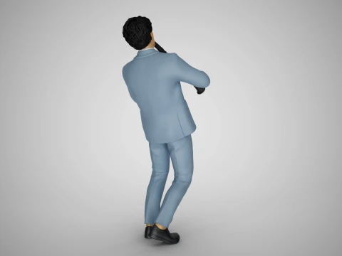 Man Playing Clarinet 3D Print Model