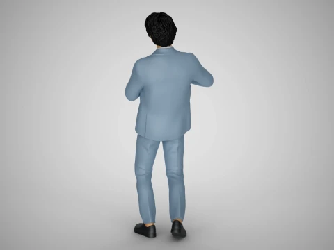 Man Playing Clarinet 3D Print Model