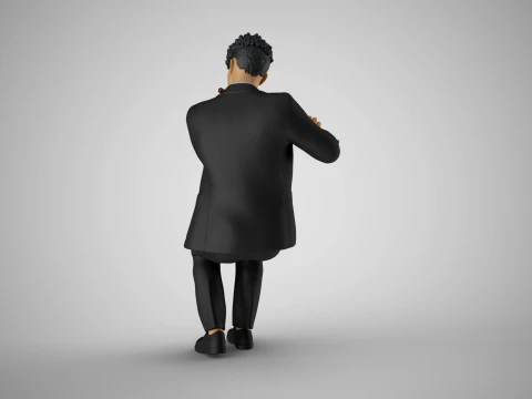 Man Playing Flute 3D Print Model