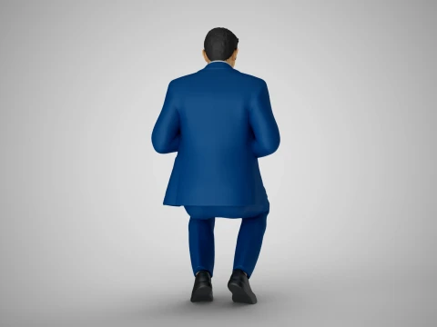 Man Playing Clarinet 2 3D Print Model