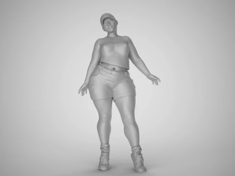 Street Girl 3D Print Model