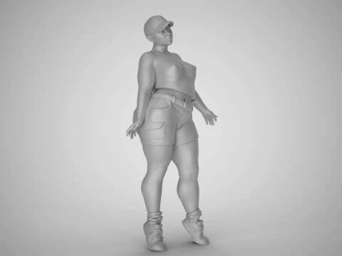 Street Girl 3D Print Model