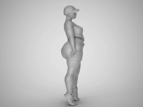 Street Girl 3D Print Model