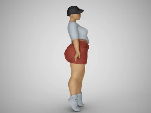 Street Girl 3D Print Model