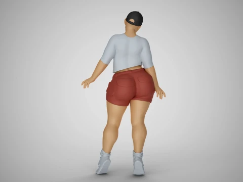 Street Girl 3D Print Model