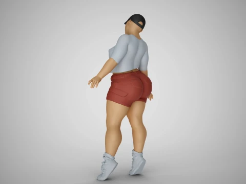 Street Girl 3D Print Model