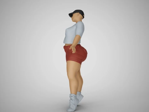 Street Girl 3D Print Model