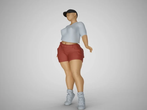Street Girl 3D Print Model
